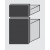N. 2 cassetti refrigerati da 1/3+2/3. Indicare il posizionamento desiderato come da numero in figura nelle note ordine acquisto